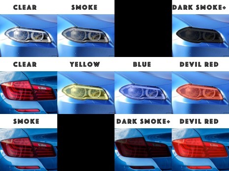 film teinté pour optique de phare voiture moto dark bleu